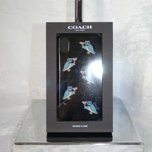 COACH OWLTINY IPHONE X CASE BLACK 39326